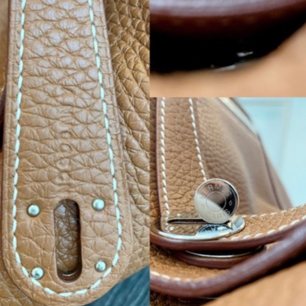 Hermès Lindy 30 in Taurillon Gold clemence 2017 - Picture 3 of 9